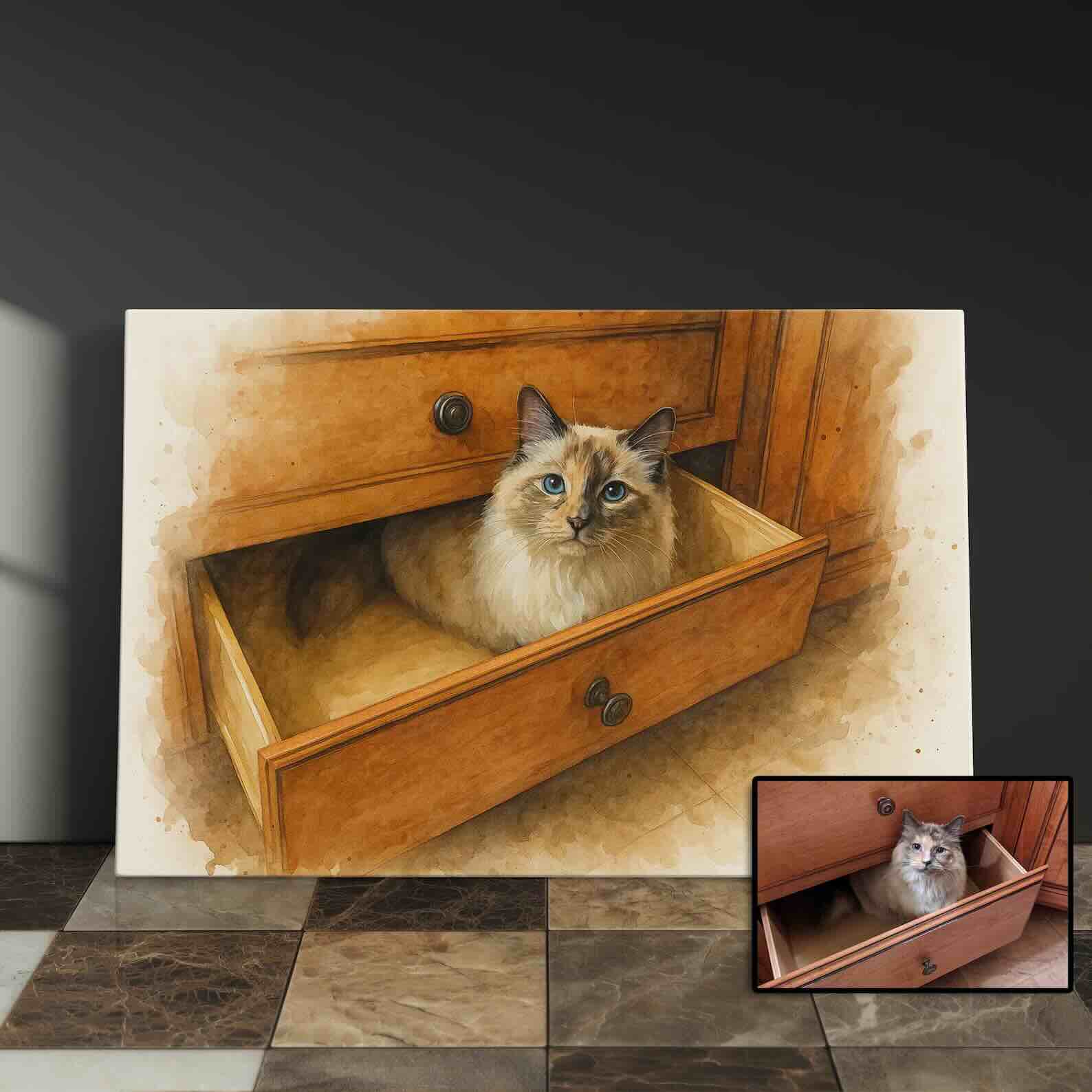 Watercolor Pet Portrait - Image 4