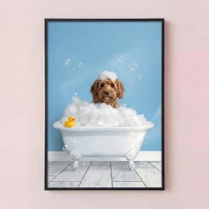 Bath Tub Pet Portrait