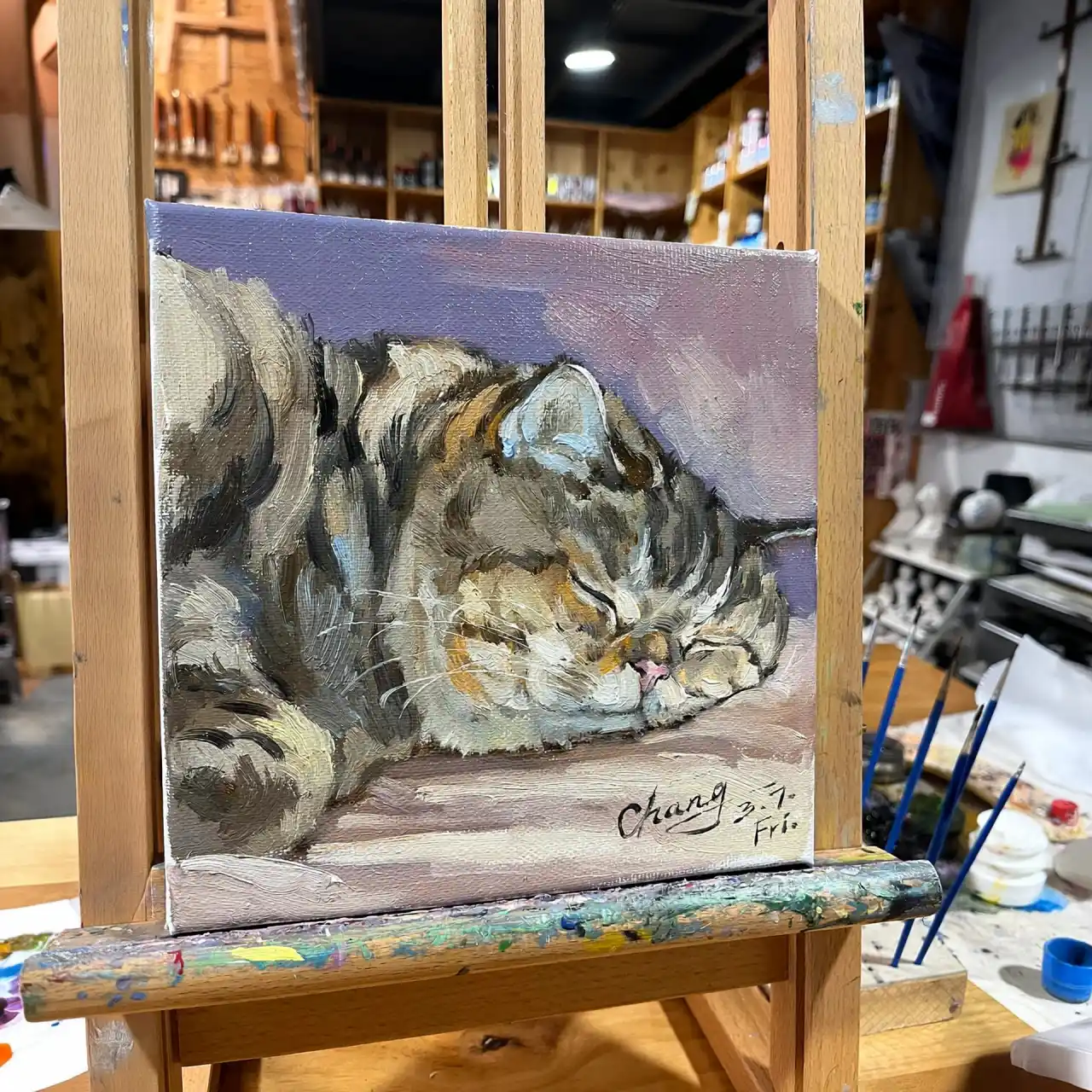 Custom Oil Paw-some Fun Pet Portrait - Image 7
